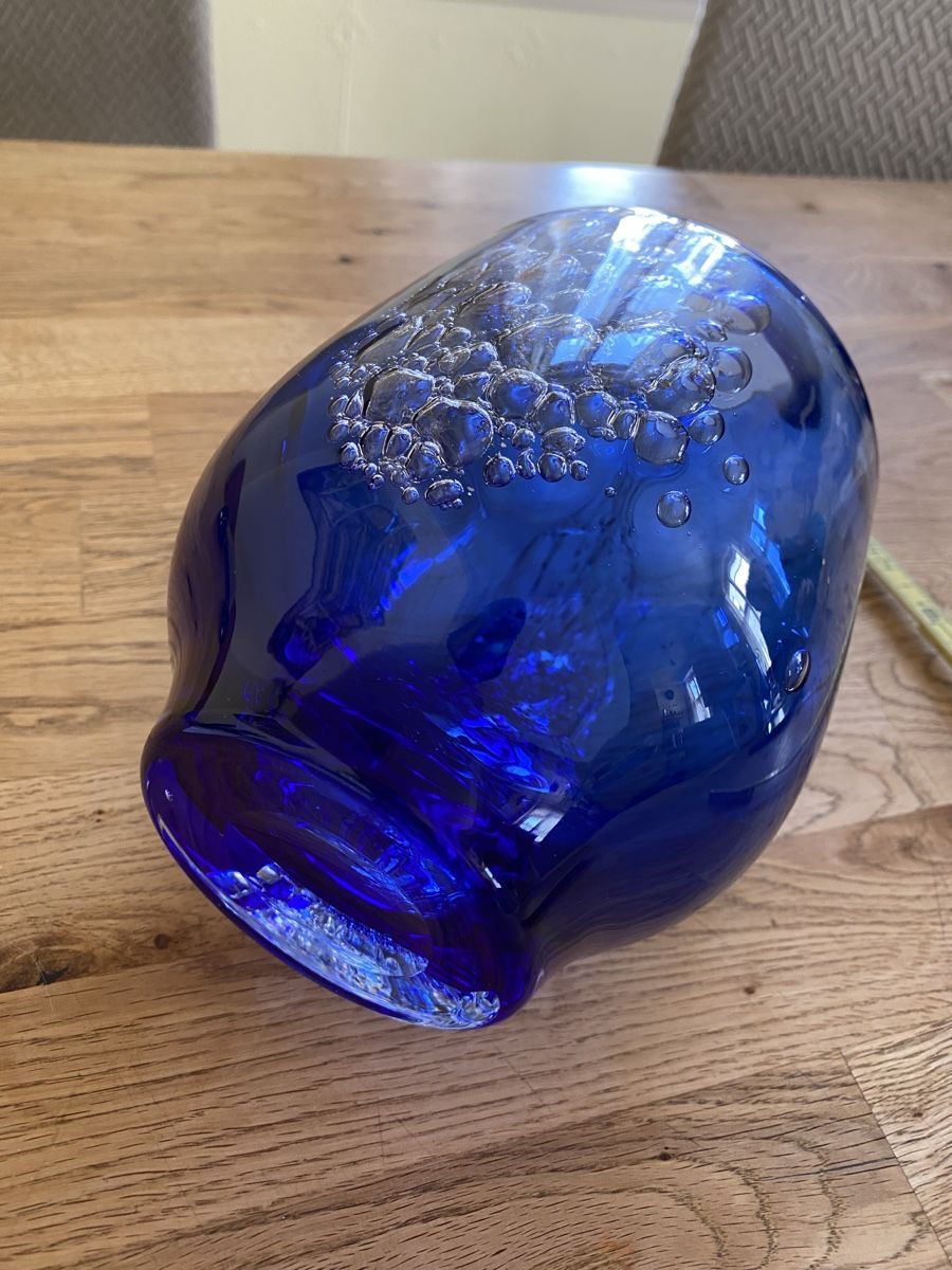 Vasi & Recipienti: Schöne Kristallvase Blau – Usato da Flawil venduto da Naphtali 7