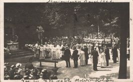 Alte Fotokarte Basel, Prozession, Marienfeier? 1921, Top!