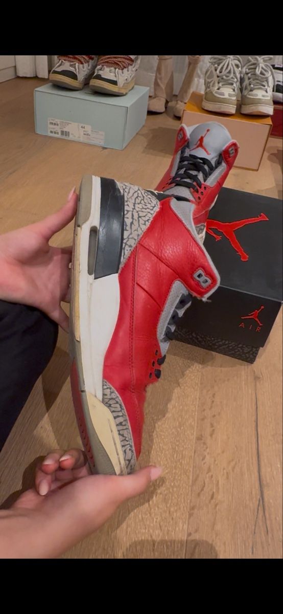 Jordan Scarpe da uomo: Jordan 3 red cement 2020 – Usato da Münchenbuchsee venduto da Leda53 5