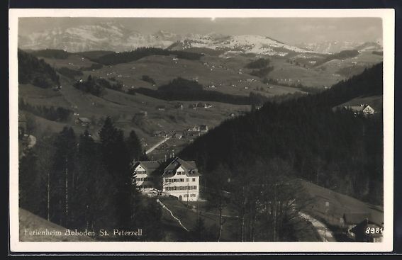 Cartoline postali: AK St. Peterzell, Ferienheim Auboden – Usato da Berlin venduto da bartko-reher