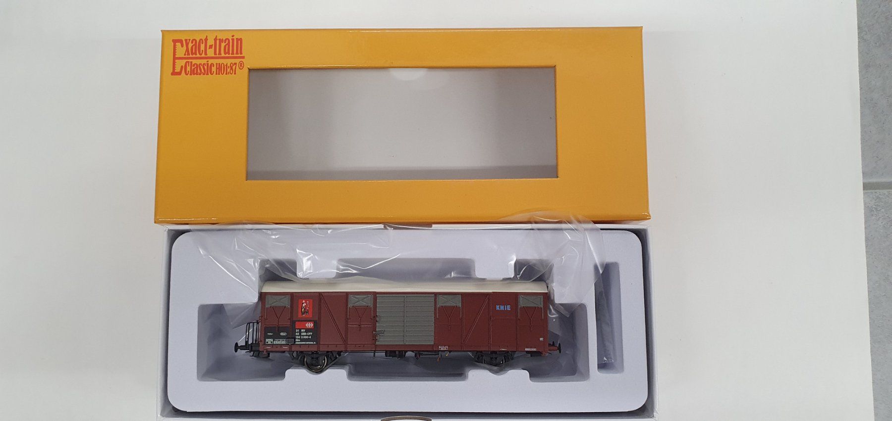 Modellini di ferrovie: Exact-Train 20452A  SBB Gbs Circus KNIE – Nuovo e nell'imballaggio originale da Würenlos venduto da jub_nd5j