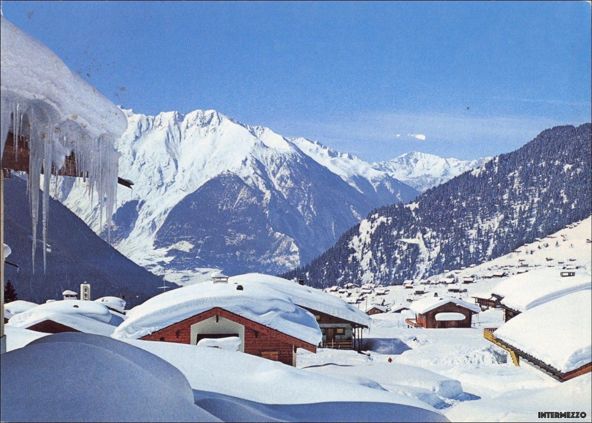 Cartoline postali: Verbier VS // Dorf Winter 1986 – Usato da Basel venduto da intermezzo12