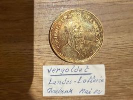 (2806) 5Fr. 1981 vergoldet Landeslotterie Mai 82