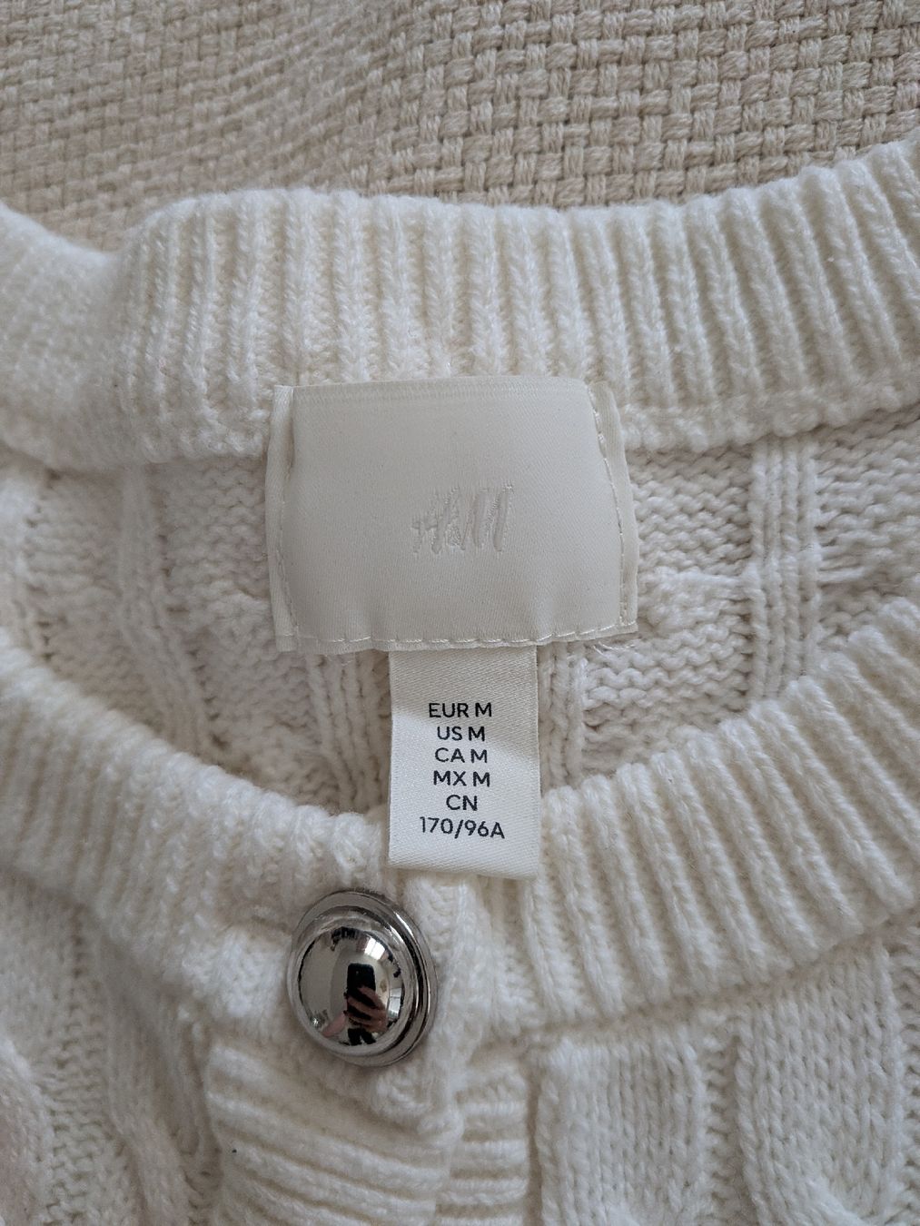 H&M Maglioni & Felpe: Strickjacke H&M weiss, Grösse M – Nuovo (secondo la descrizione) da Schwerzenbach venduto da dorys_wardrobe 3