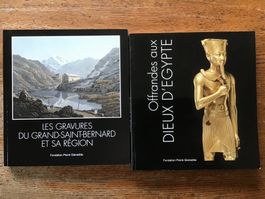 Lot 2 livres Gianadda Égypte/Grd-St-Bernard