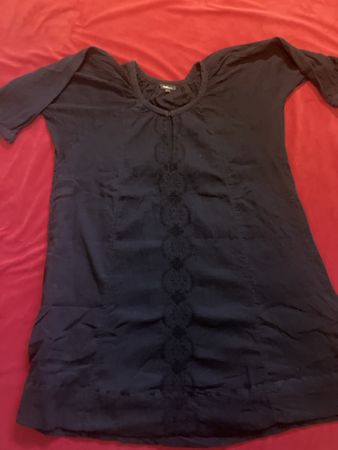 Kleid Nell by SJ Schwarz  Grösse 2 Baumwolle bestickt