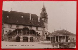 Fribourg ; l'hôtel de ville 1927