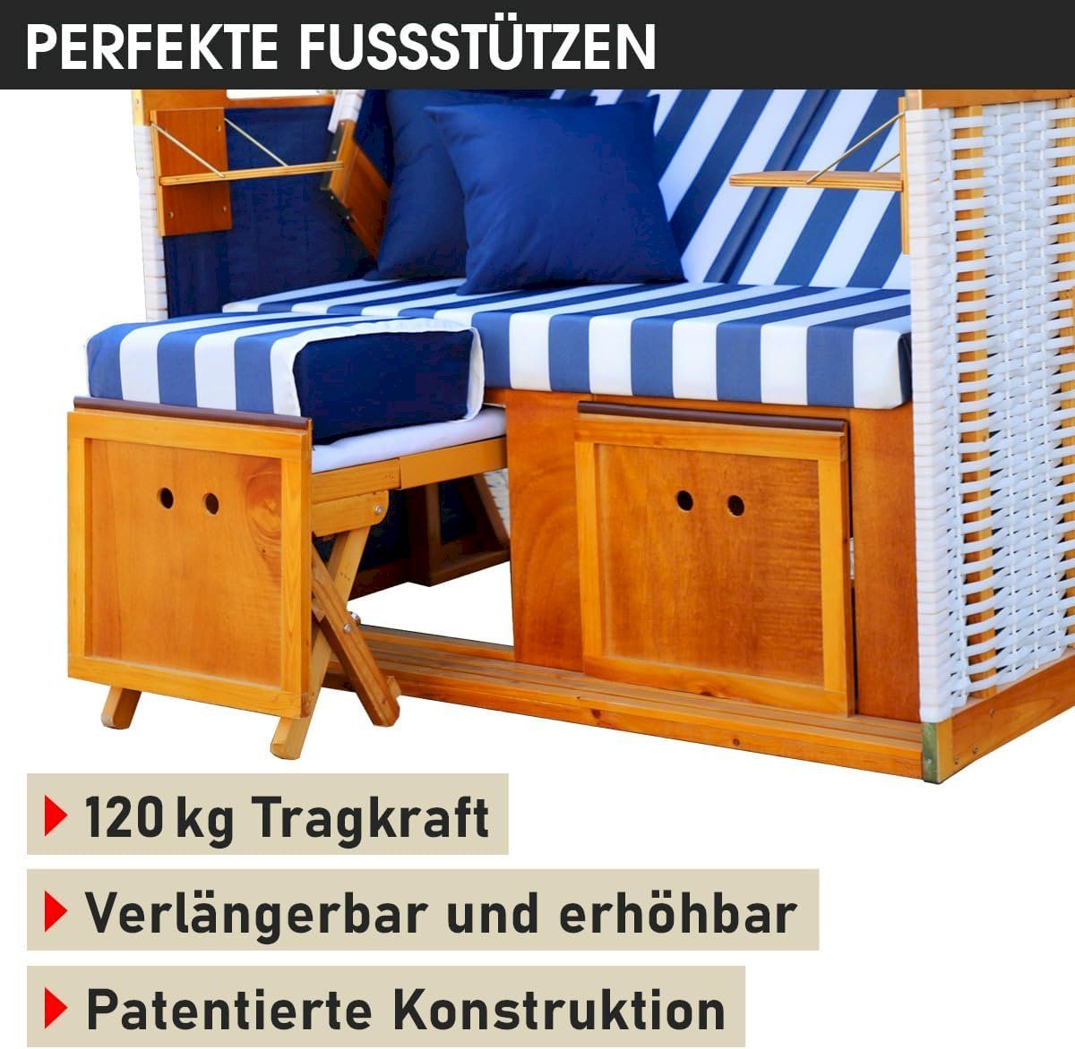Sedie a sdraio: Strandkorb NORDERNEY DELUXE 120cm – Nuovo e nell'imballaggio originale da Bottighofen venduto da zaap 8