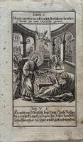 Orig. Kupferstich um 1750, Bibel, Johannes V