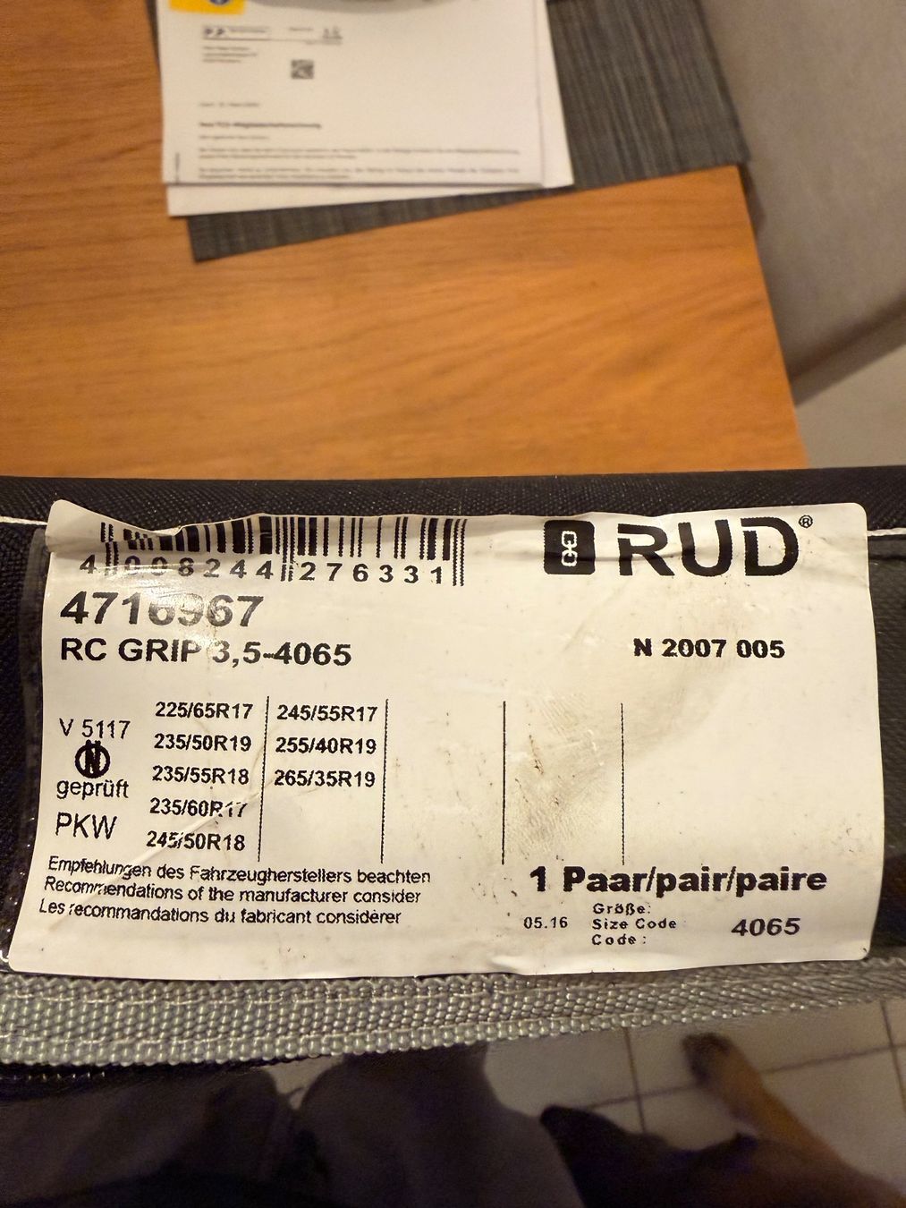 Rud Catene da neve: Schneeketten 17-19Zoll – Usato da Muttenz venduto da subzero4132 1