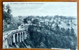 St. Gallen - Viadukt der Gottfried-Keller-Strasse - AK