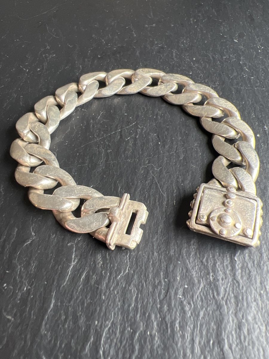 Armbänder & -reifen: Patrik Muff - Silber Panzerkette Armband – Gebraucht aus Zürich von Armoo