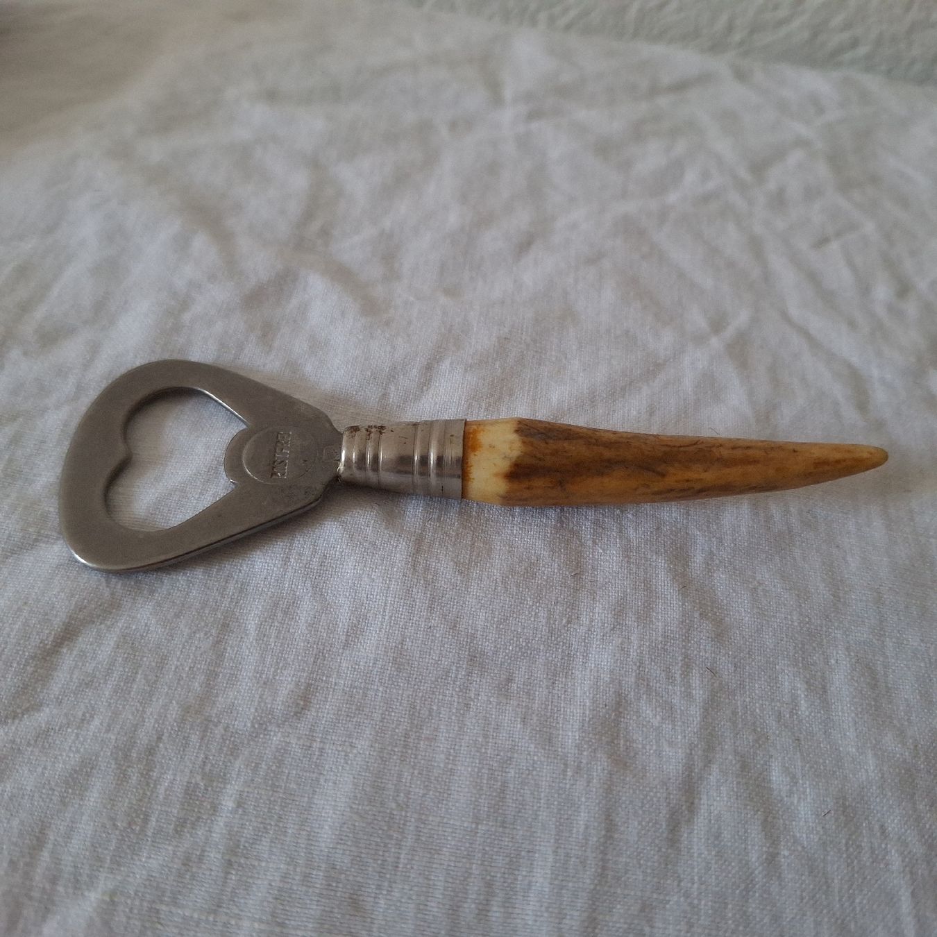 Apribottiglie & Tappi per chiusura: Vintage Flaschenöffner, Geweih-Griff – Usato da Winterthur venduto da Goldpipau