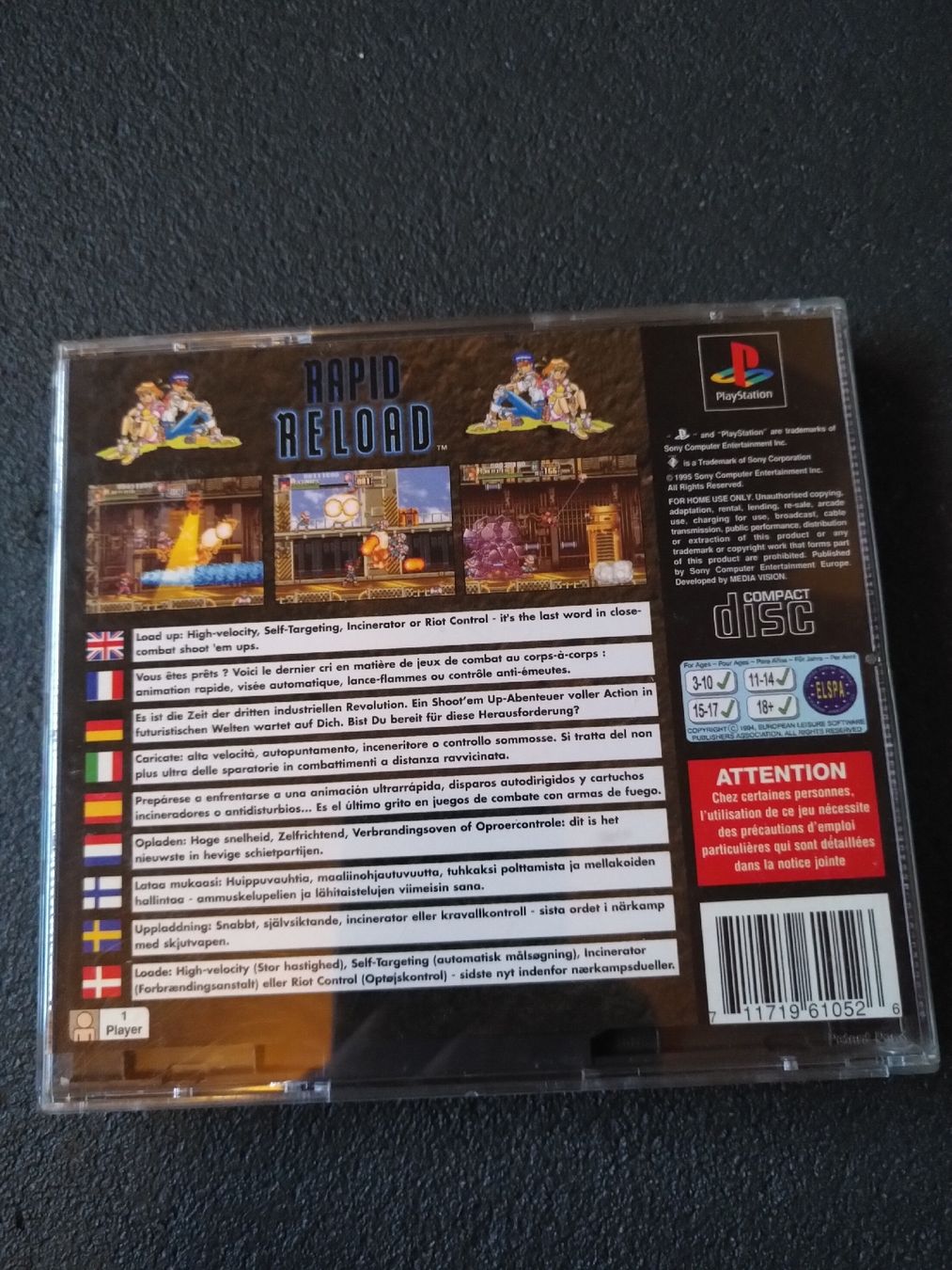 Giochi: Rapid Reload - PS1 PAL - Rare! – Usato da Vuadens venduto da ila_2xqz 2