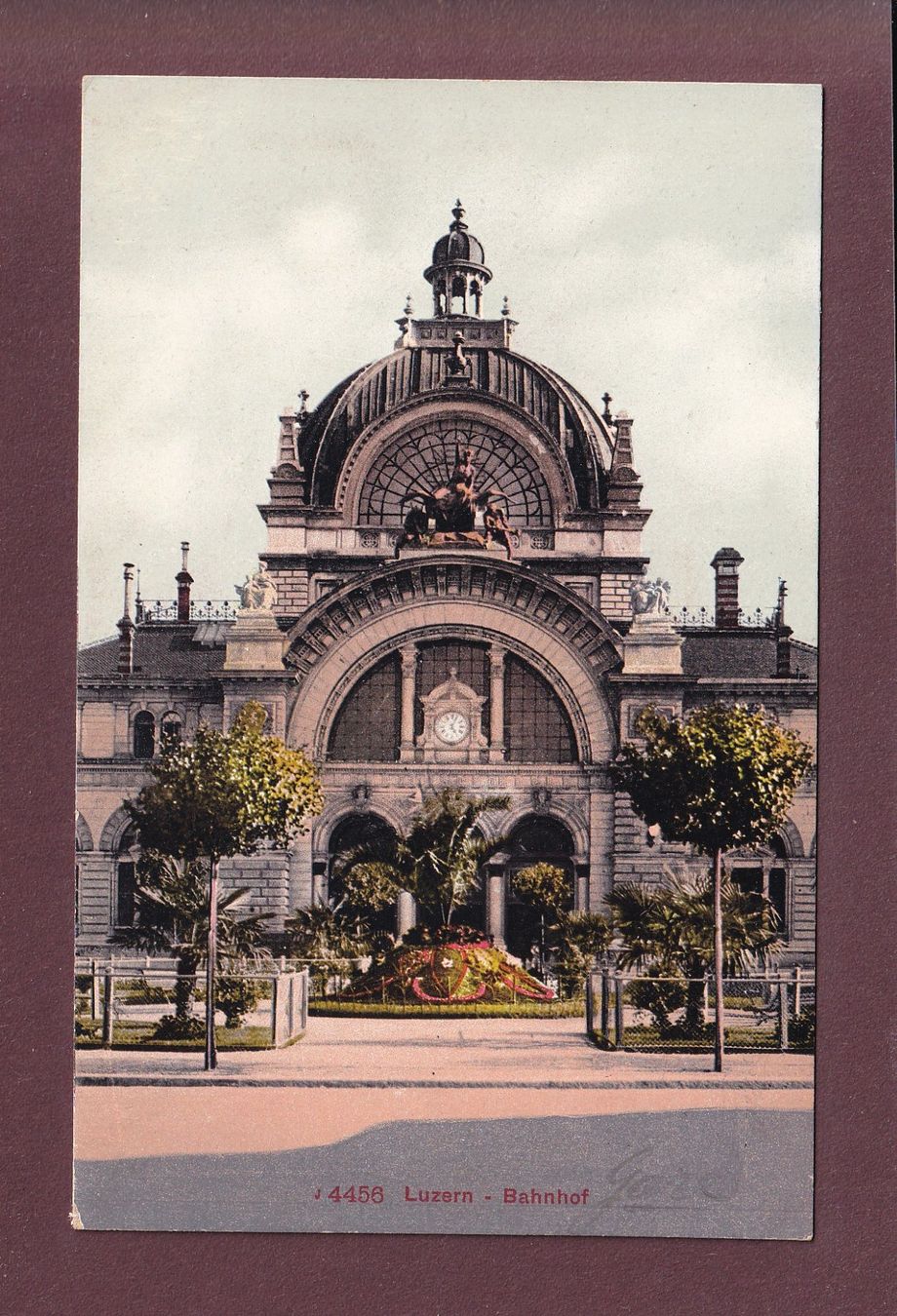 Cartoline postali: LUZERN - Bahnhof – Usato da Pully venduto da nicecards