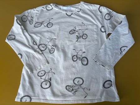 ZARA Shirt mit Velo-Print Gr. 128