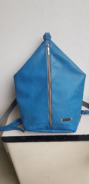 Freitag Zaini: Freitag Rucksack Woolf Blau, Neuwertig! – Usato da Bern venduto da Lepidoptera11