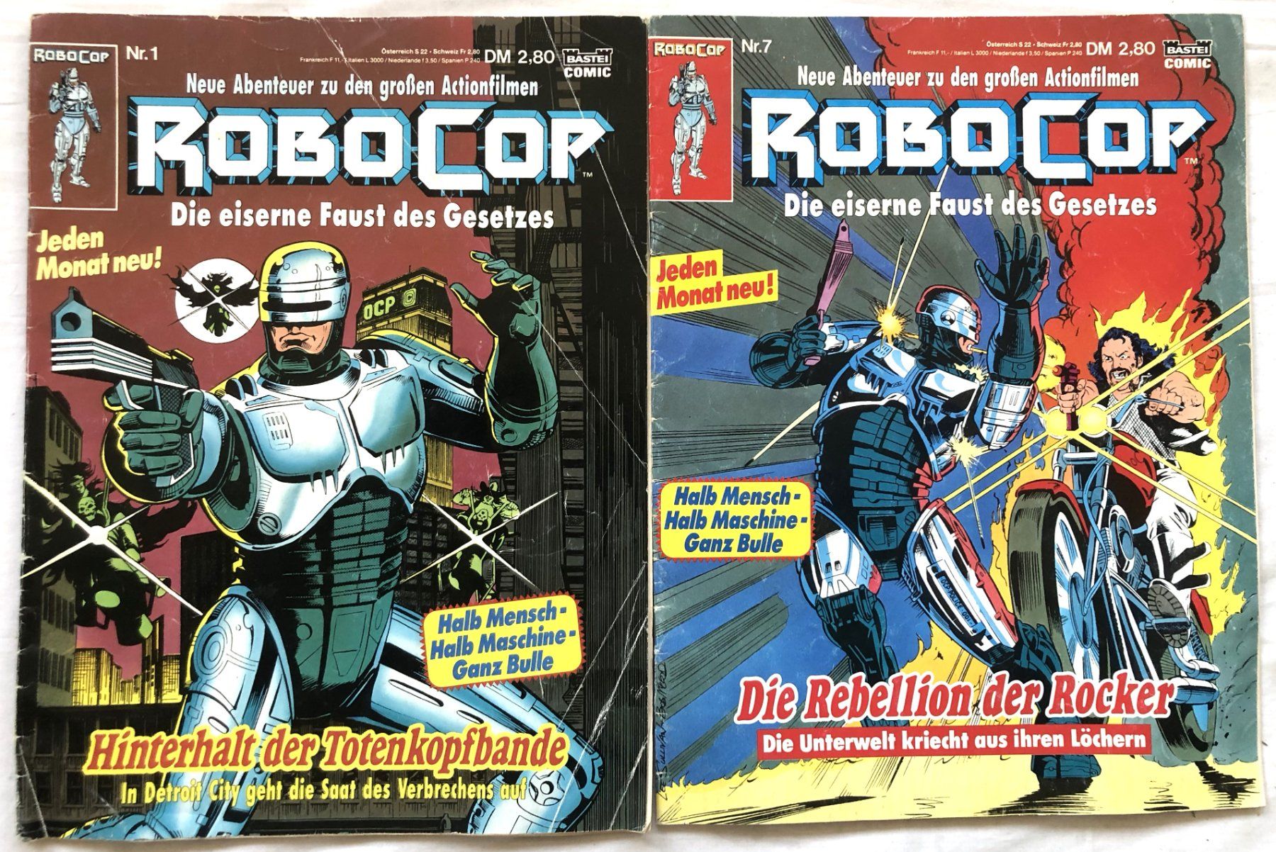 Fumetti: Robocop Comic-Hefte Nr.1 + Nr.7 - Bastei Verlag – Usato da Schaffhausen venduto da durruti