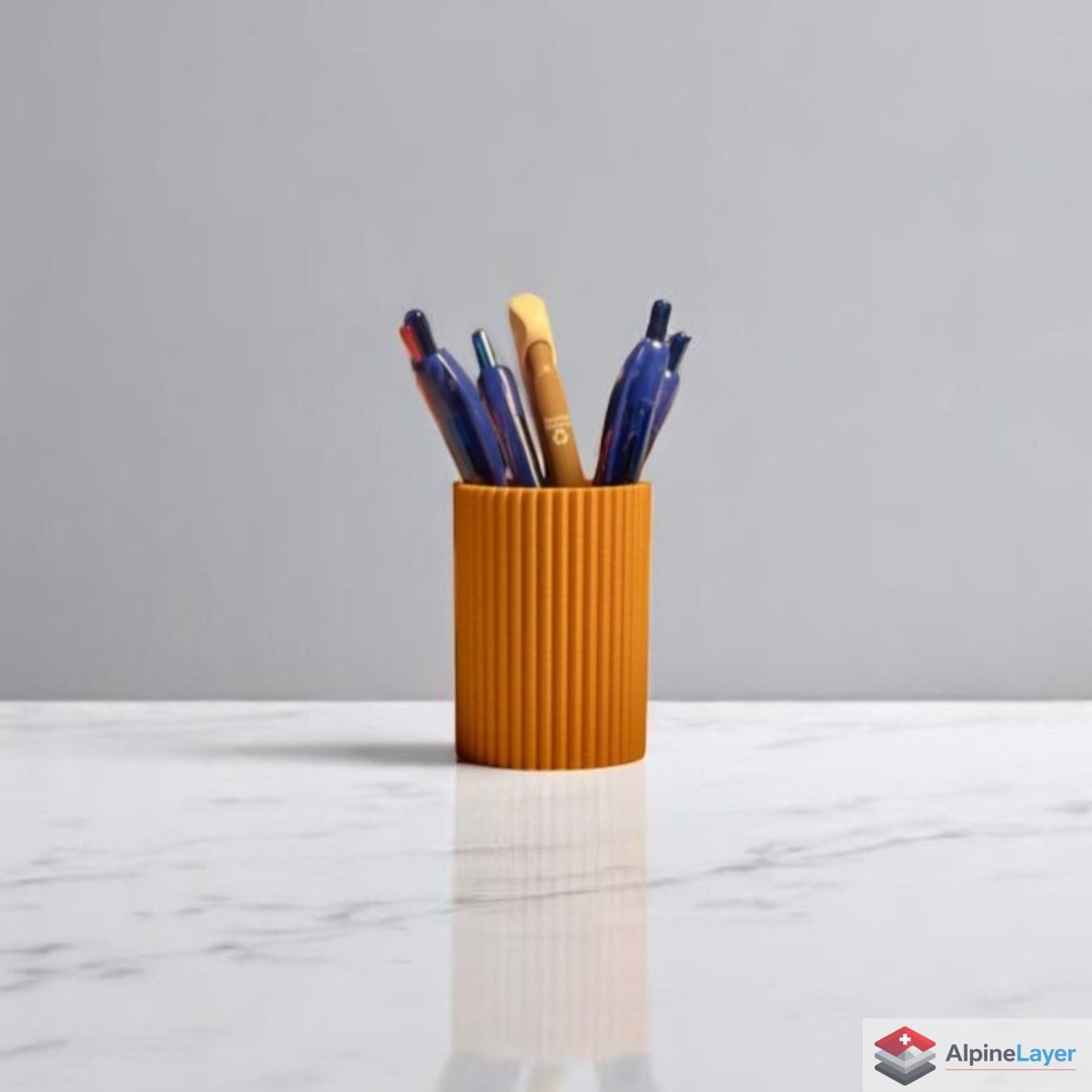 Contenitori & Simili: 3D Printed Pen Holder Desk Organizer Orange – Nuovo (secondo la descrizione) da Losone venduto da AlpineLayer 1