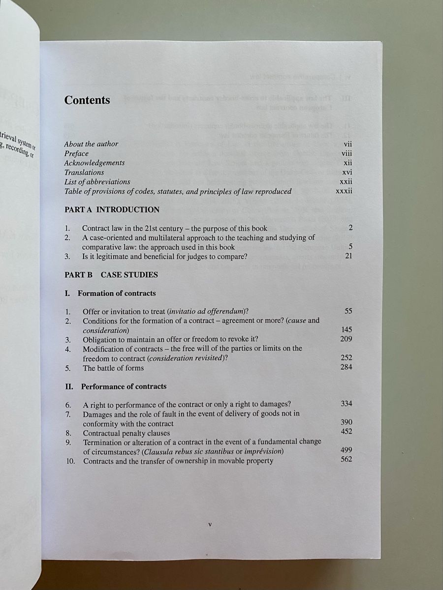 Livres: Comparative Contract Law - Thomas Graziano (3rd edition) – D'occasion à Genève par Januacoeli 2