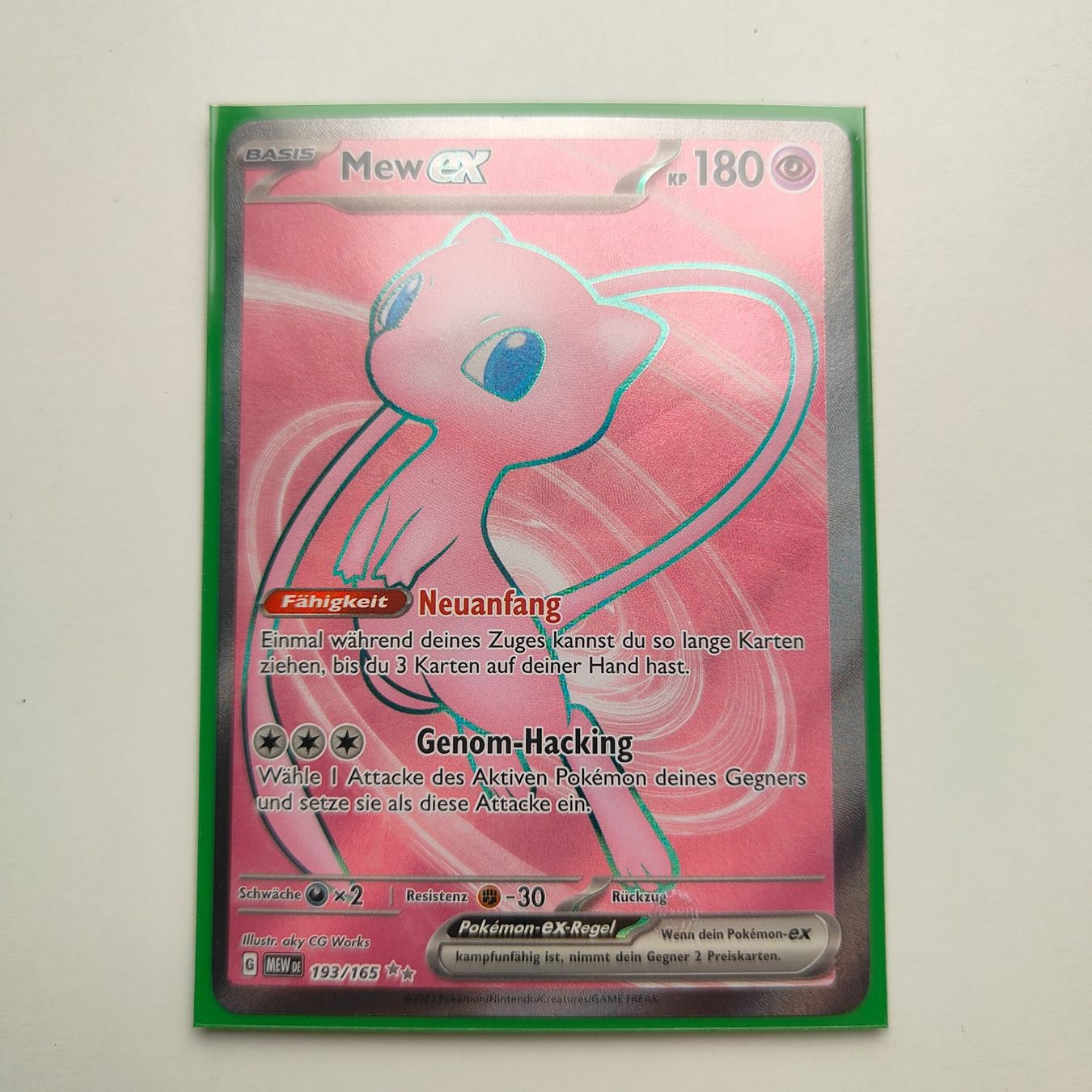 Pokémon Sammelbilder & Trading cards: Pokemon Mew ex 193 151 – Gebraucht aus Thalwil von FigurenFreunde