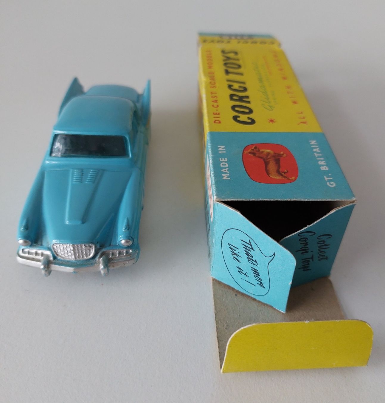 Corgi Toys Modellini d'auto: Corgi Toys 211S  Studebaker Golden Hawk  mit Original Box – Nuovo e nell'imballaggio originale da Schenkon venduto da Elbarto007 2