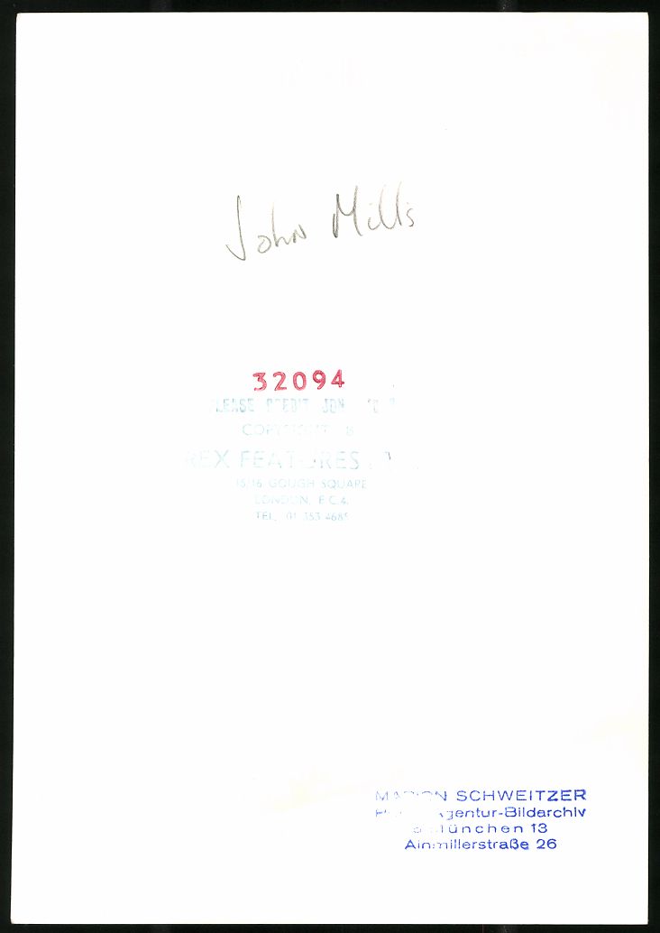 Fotografie & Manifesti: Fotografie britischer Schauspieler John  – Usato da Berlin venduto da bartko-reher 1