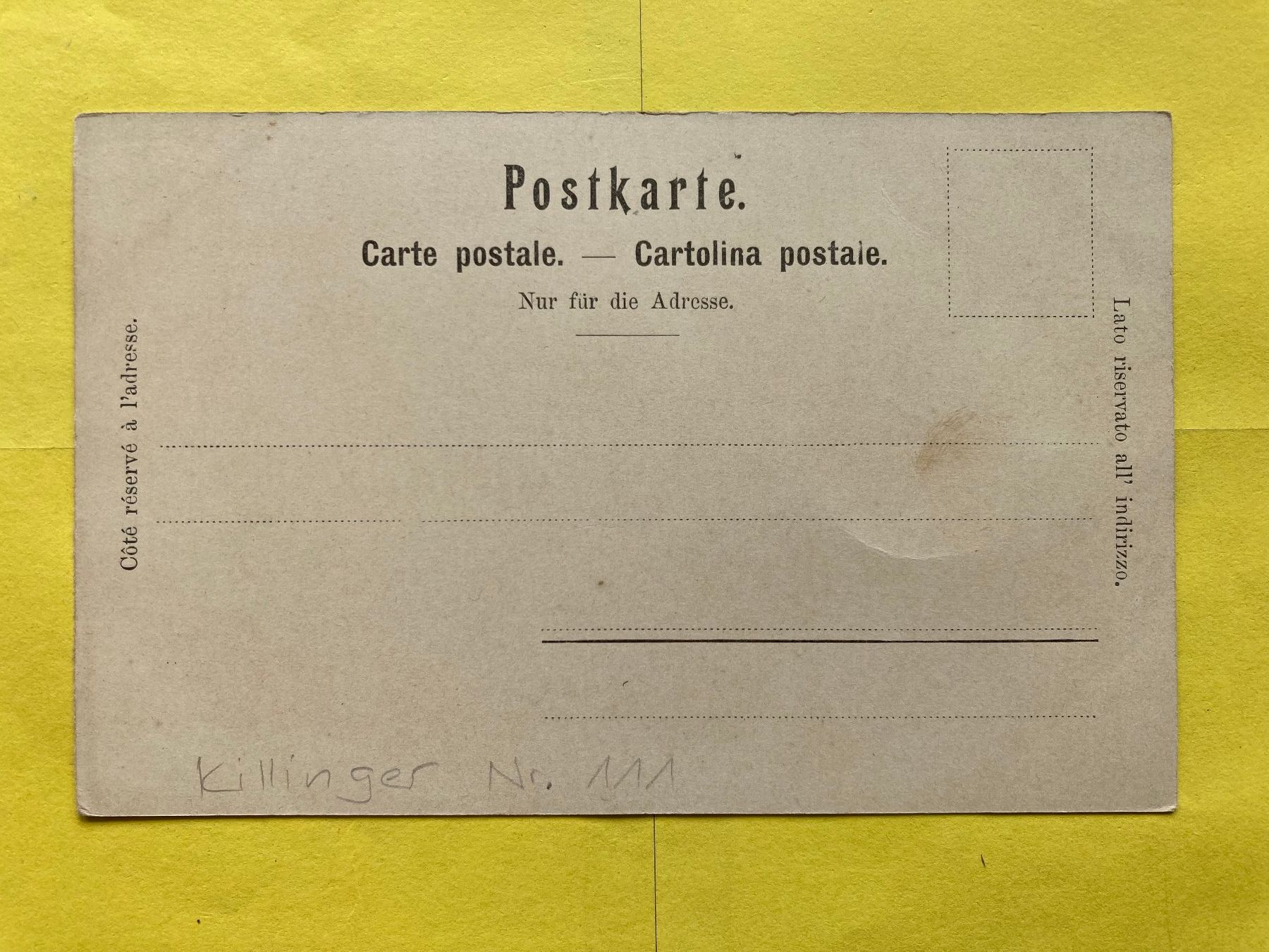 Cartoline postali: AK Eine Jungfrau ohne Gleichen, F.Killinger , Nr. 111 . – Nuovo (secondo la descrizione) da Grabs venduto da paggi01 5