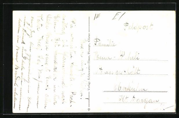 Cartoline postali: AK Elm, Ortsansicht mit Sardonagruppe – Usato da Berlin venduto da bartko-reher 1