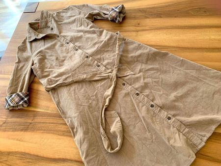S. Oliver Feincord Manchesterkleid ocker Gr. 36