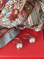 Perlohrringe silber, Modeschmuck