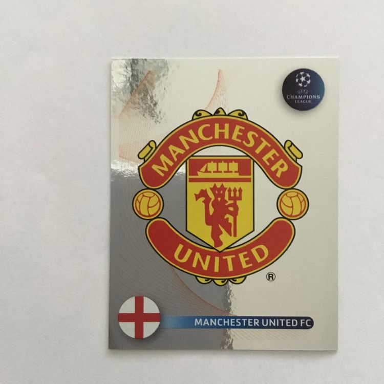 Carte Panini Football 82 N°160 - Manchester United - Originale UK, Occasion