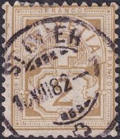 1882, Ziffermuster (weisses Papier) Nr.53 v. St.IMIER, 550.-