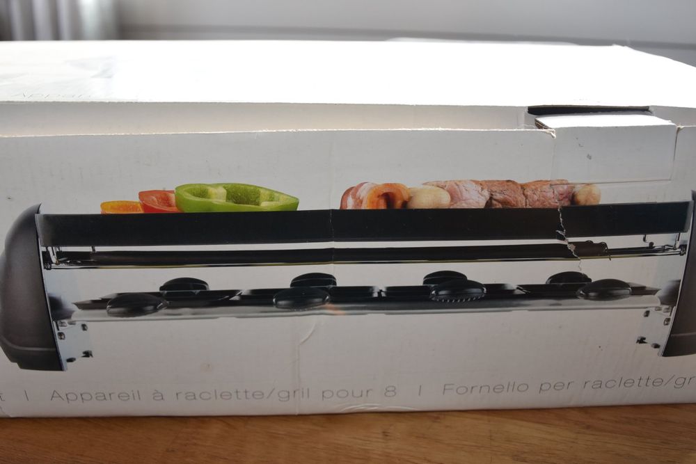 Appareil Raclette + Grill + Pierrade 8 Personnes - Bigben 1200W (RG004)