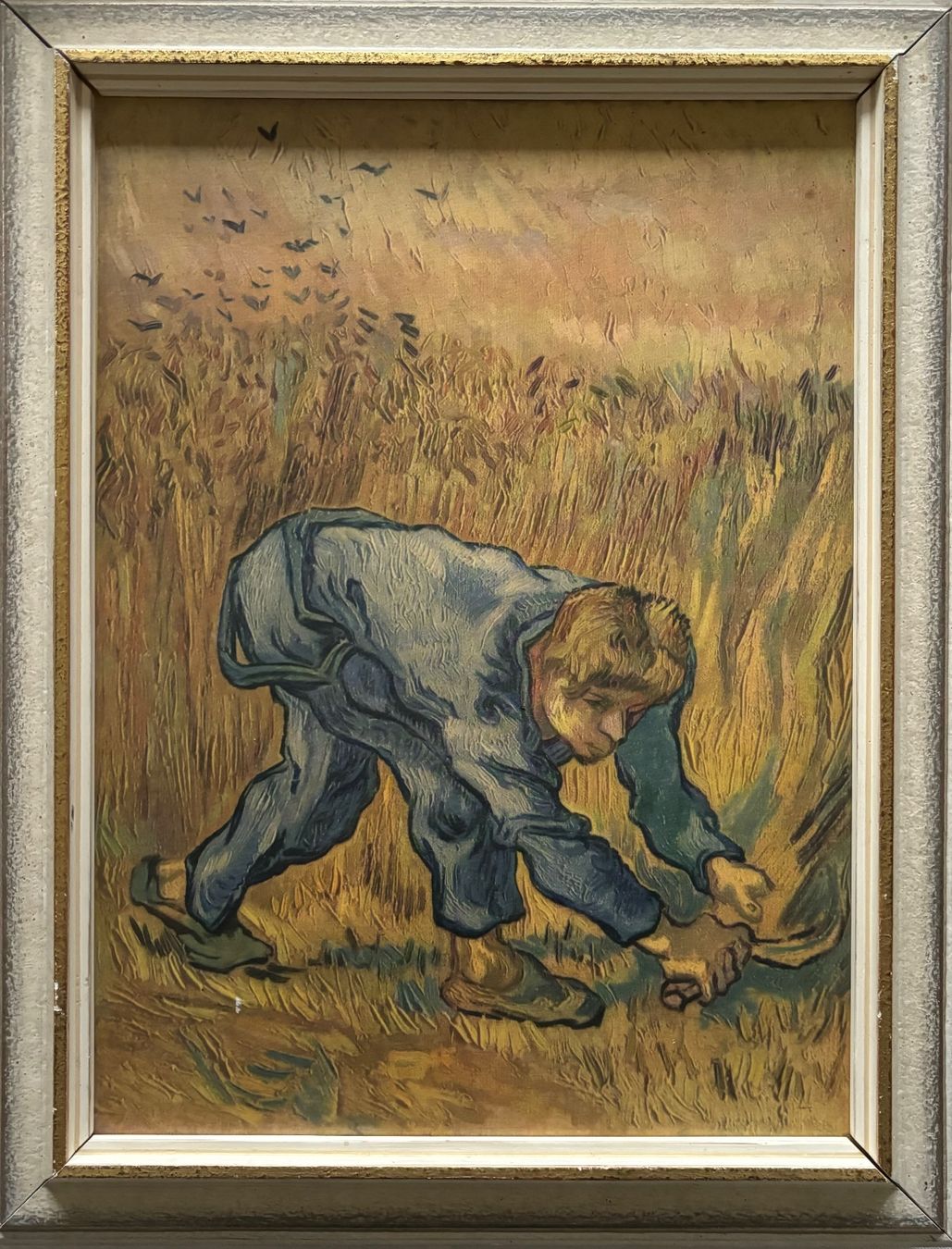 Dipinti: Vincent Van Gogh, Der Mäher, alter Kunstdruck, gerahmt – Usato da Frauenfeld venduto da Merk52