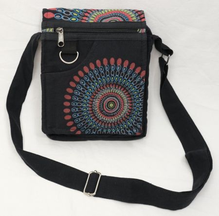 Kleine Mandala Tasche Umhängetasche aus Stoff, Baumwolle