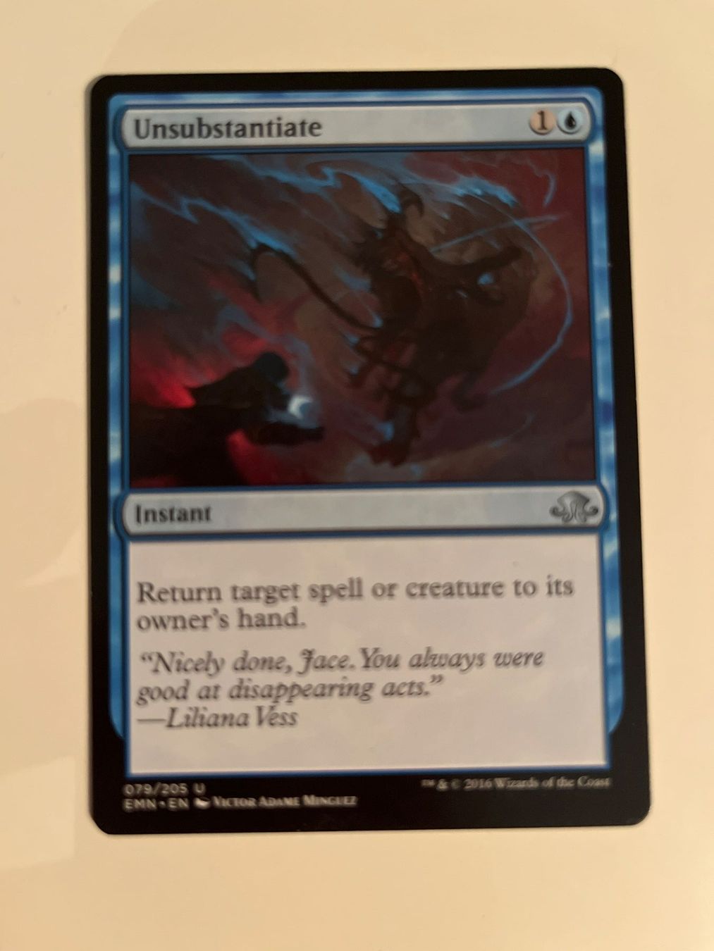 Magic The Gathering Carte collezionabili: 1 x Unsubstantiate - Magic: The Gathering - MtG – Usato da Kriens venduto da Shadi1980