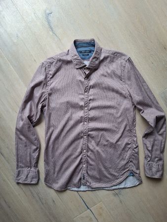 Herren Hemd Marc O'Polo Shaped Fit rot gemustert