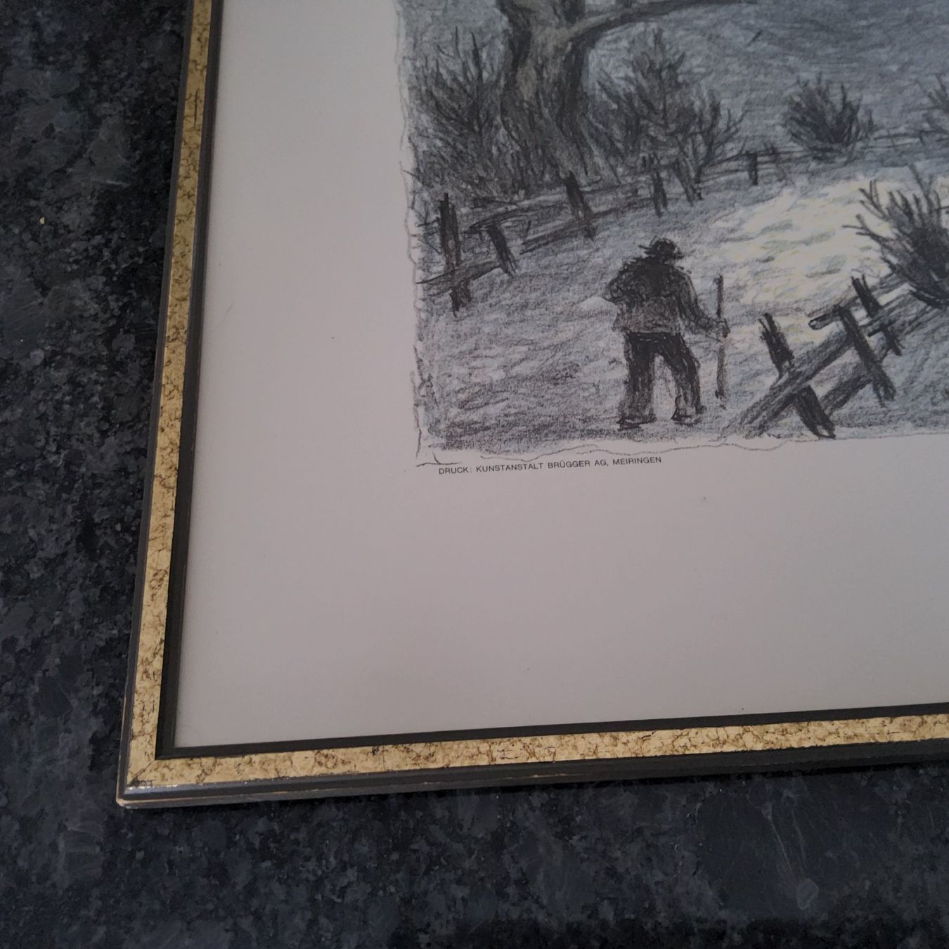 Grafica & Litografie: Original Lithografie Arnold Brügger gerahmt – Usato da Diegten venduto da ayla2009 5