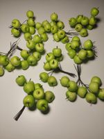 Äpfel (2,5 cm) grün an Draht für DIY, 8 Stk., Twint: Ja.