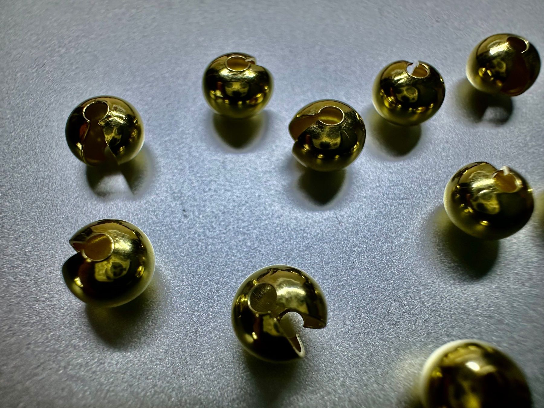 Perle (finte): Kaschierperlen Crimpschutz-Kugeln aus echtem Silber 5mm – Nuovo (secondo la descrizione) da Langenthal venduto da Seelenfreunde 4