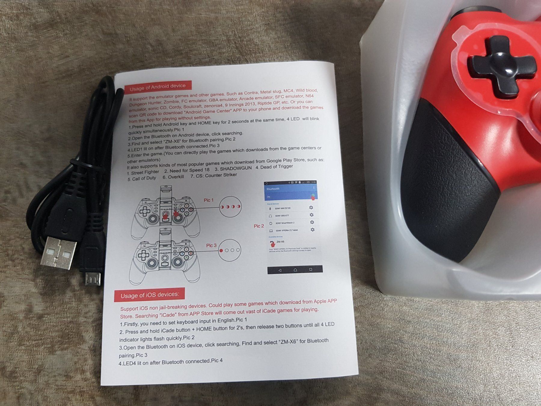 Controller: Controller ZM-X6 Wireless für PS3(rot) – Nuovo e nell'imballaggio originale da Schwanden GL venduto da tumen 5