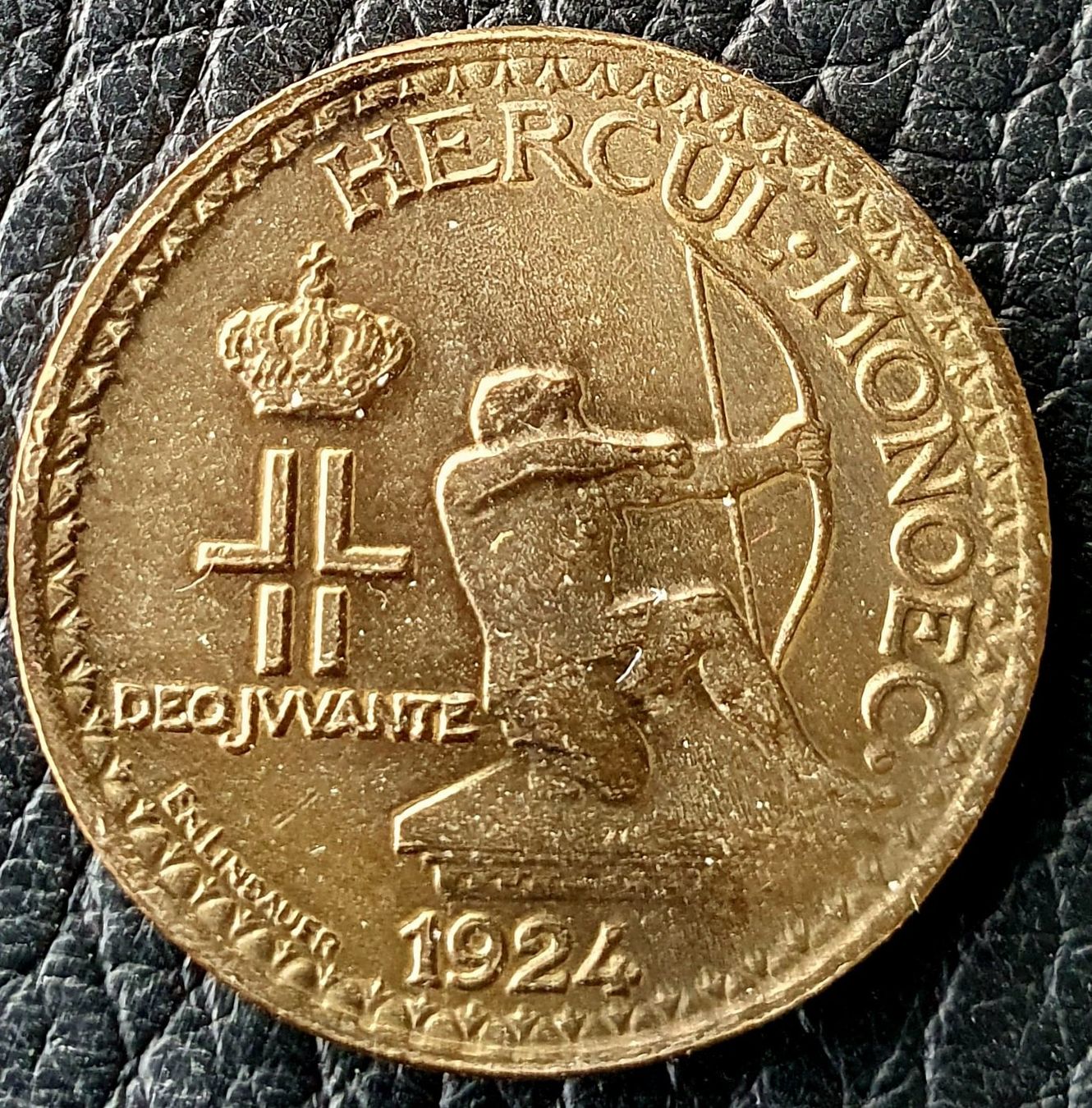 Alle Münzen: 1 Franc 1924 Monaco – Gebraucht aus Egerkingen von Acc1