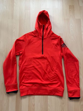 ADIDAS FLEECE Hoodie Sport Gr S rot/orange Neu NP 96.-