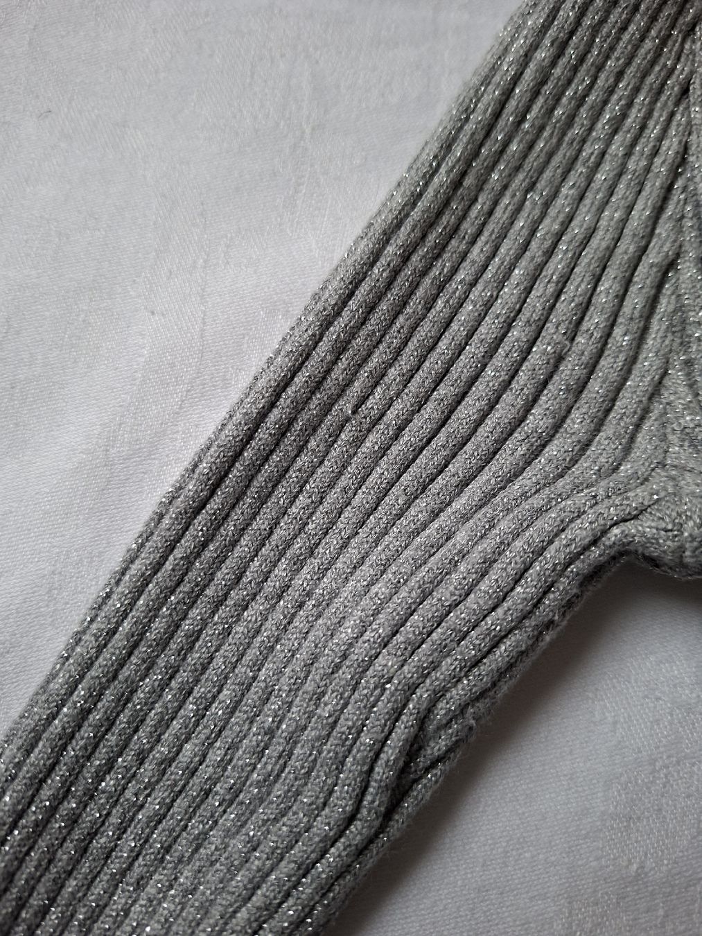 Morgan Maglioni & Felpe: Morgan Oberteil, Grau mit Silber, Gr. XS, 3/4 Arm – Usato da Klingnau venduto da vollmond36 6