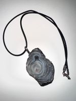Collier pendentif Desert Druzy / Conchina 4 × 3 cm