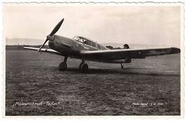 Aviatik - Karte Messerschmitt Taifun - gelaufen