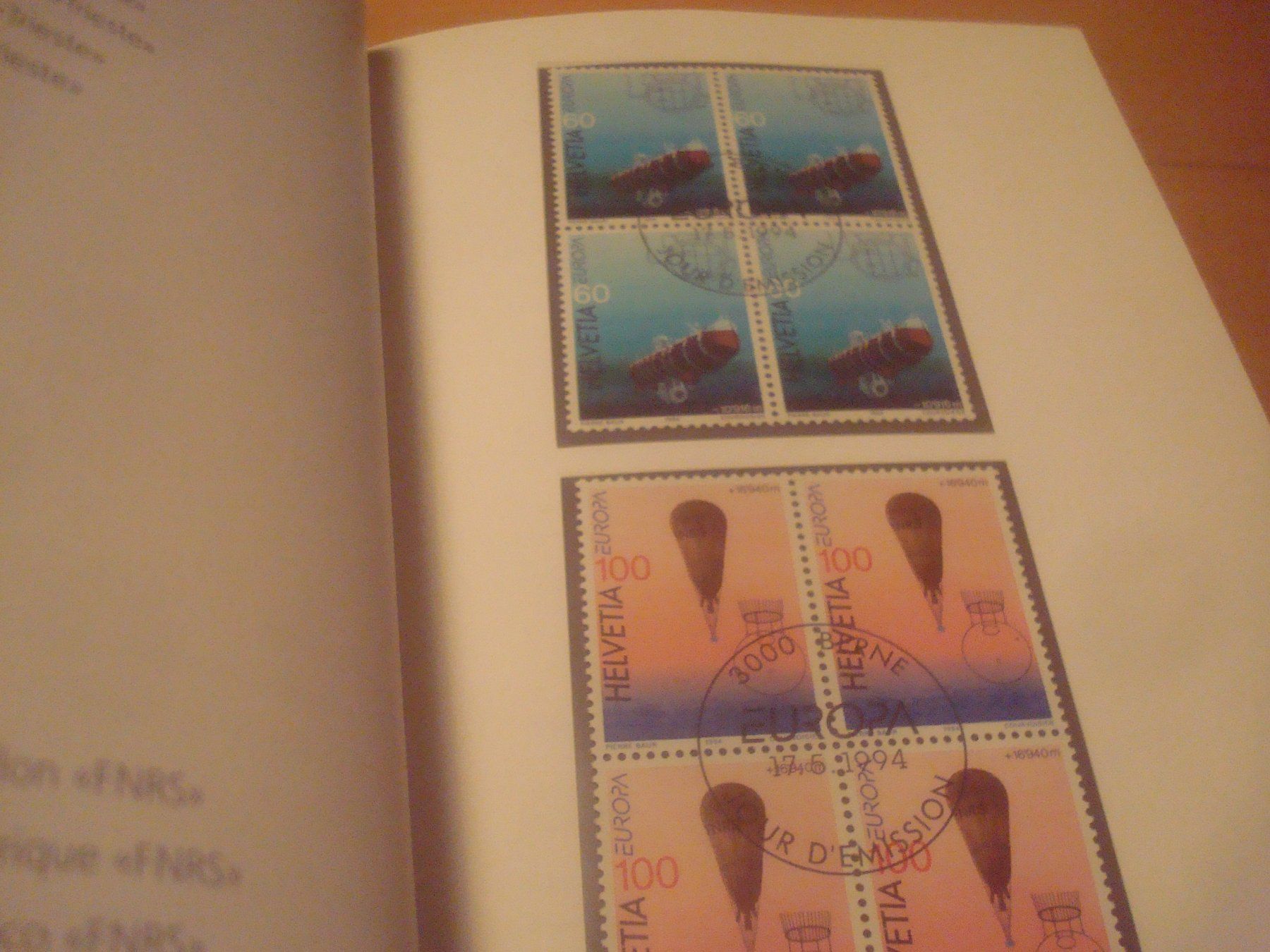 Tutti i francobolli: CH 1994 Jahresbuch mit 4er Blocks – Usato da Gordola venduto da Polentaefung 3