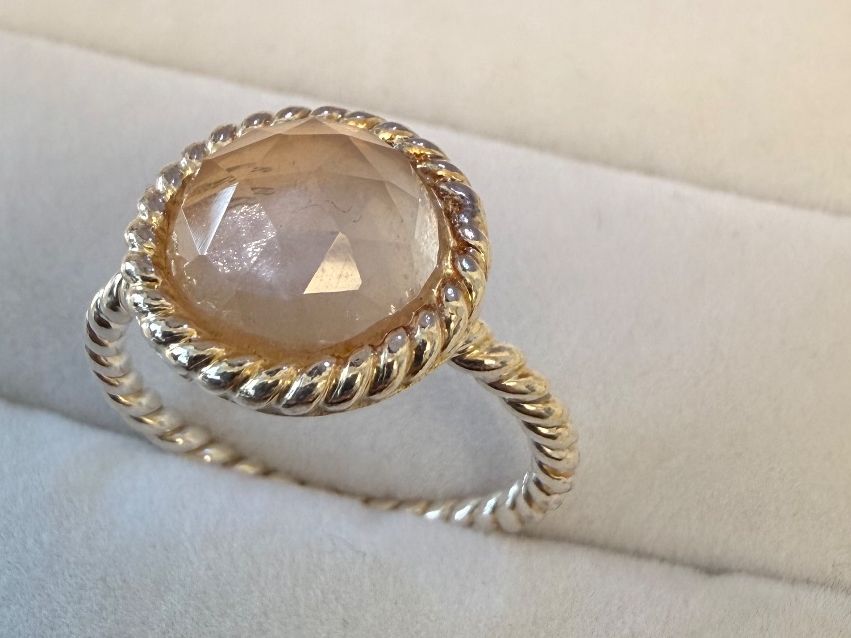 Anelli: Rosenquarz Ring Silber 925 58 – Nuovo e nell'imballaggio originale da Zug venduto da gold.schmuck 1