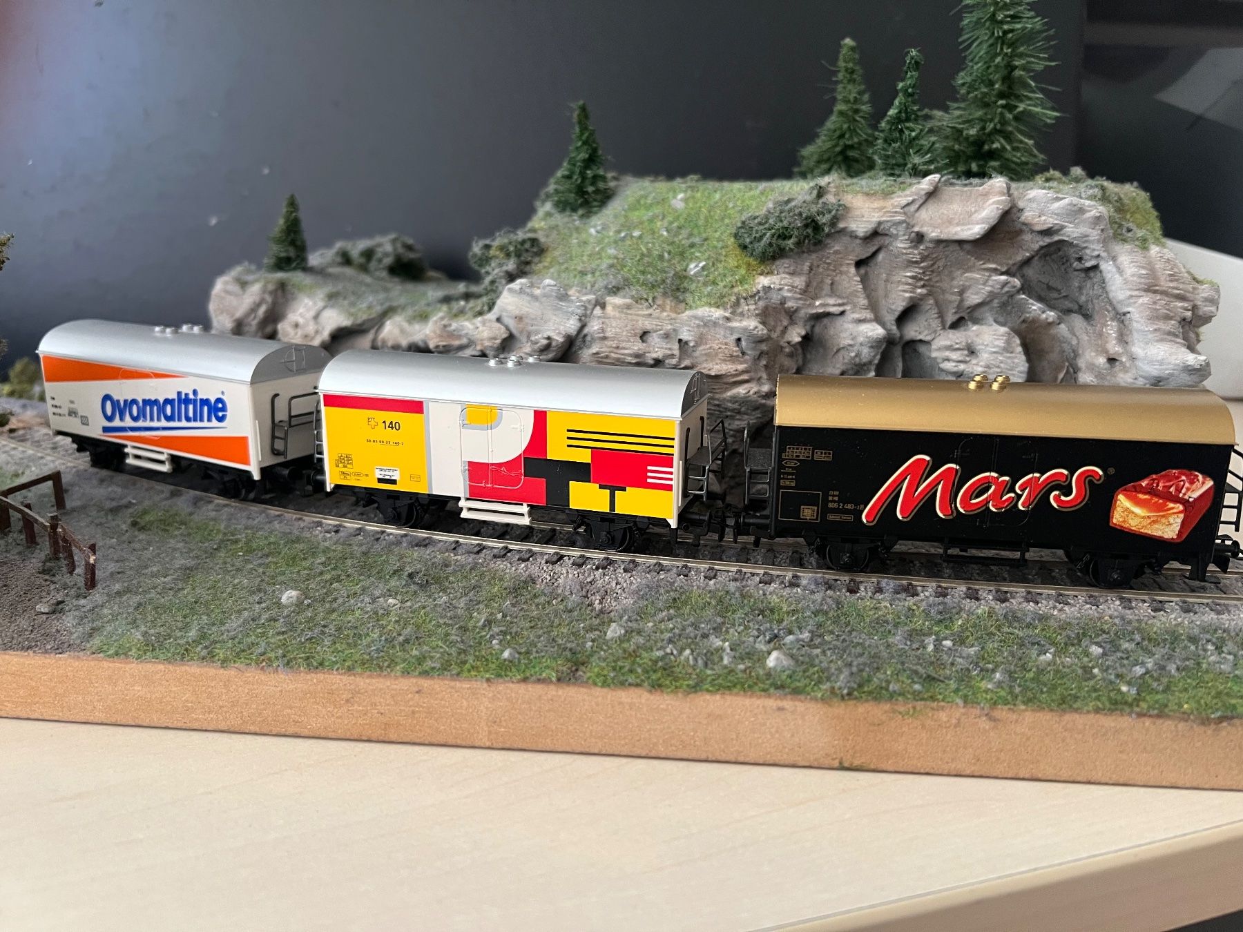 Märklin Modellini di ferrovie: 5 Märklin Güterwagen HO WS – Nuovo (secondo la descrizione) da Root venduto da Roll.48 1